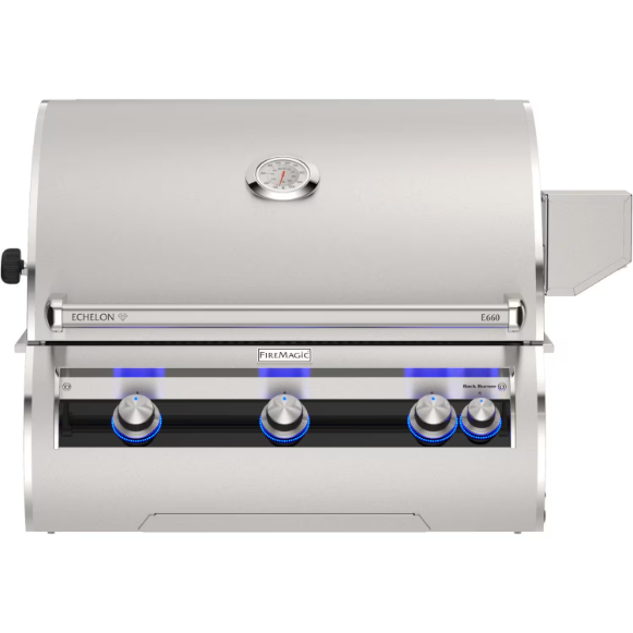 duttpack-10002 Fire Magic Echelon Diamond E660i 30-Inch Built-In Natural Gas Grill w/ Rotisserie & Analog Thermometer - E660I-9EAN - Image 1