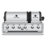 Broil King Imperial S 670 6 Burner Built-In Natural Gas Grill w/ Rear Burner & Rotisserie Kit - 957077