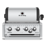 Broil King Imperial S 470 4 Burner Built-In Natural Gas Grill w/ Rear Burner & Rotisserie Kit - 956077