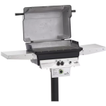 PGS T-Series T40 Commercial Cast Aluminum Natural Gas Grill With Timer On In-Ground Post
