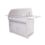 RCS Cutlass Pro 38 Inch Natural Gas Grill w/ Ceramic Briquette Tray Flame Tamers - RON38BCK - Image 7