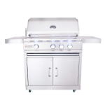 RCS Cutlass Pro 30 Inch Natural Gas Grill w/ Ceramic Briquette Tray Flame Tamers - RON30BCK