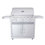 RCS Cutlass Pro 30 Inch Natural Gas Grill w/ Ceramic Briquette Tray Flame Tamers - RON30BCK - Image 5