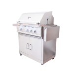 RCS Cutlass Pro 30 Inch Natural Gas Grill w/ Ceramic Briquette Tray Flame Tamers - RON30BCK - Image 8