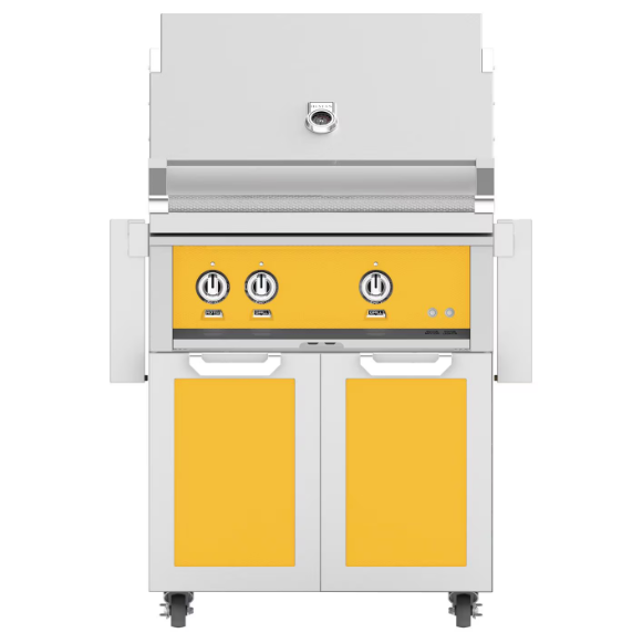 duttpack-11745 Hestan 30-Inch Natural Gas Grill W/ Rotisserie On Double Door Tower Cart - Sol - GABR30-NG-YW - Image 1