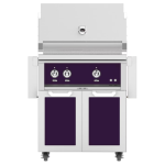 Hestan 30-Inch Natural Gas Grill W/ Rotisserie On Double Door Tower Cart - Lush - GABR30-NG-PP