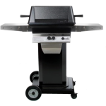 PGS A40 Cast Aluminum Natural Gas Grill On Black Portable Pedestal Base