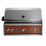 Lynx Professional 36 Inch Built-In All Infrared Trident Natural Gas Grill w/ Rotisserie in Sierra - L36ATR-SING