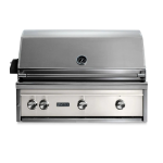 Lynx Professional 36 Inch Built-In All Infrared Trident Natural Gas Grill w/ Rotisserie in Glacier - L36ATR-GLNG