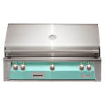 Alfresco ALXE 42-Inch Built-In Natural Gas Grill With Sear Zone And Rotisserie in Light Green - ALXE-42SZ-NG-S6027