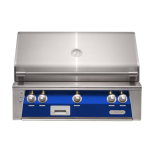 Alfresco ALXE 36-Inch Built-In Natural Gas Grill With Sear Zone And Rotisserie in Ultramarine Blue - ALXE-36SZ-NG-S5002