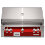 Alfresco ALXE 36-Inch Built-In Natural Gas Grill With Sear Zone And Rotisserie in Carmine Red - ALXE-36SZ-NG-S3002