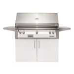Alfresco ALXE 42-Inch Freestanding Natural Gas Grill With Sear Zone And Rotisserie in Signal White Gloss - ALXE-42SZC-NG-S9003