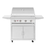 Summerset Sizzler 32-in 4 Burner Freestanding Natural Gas Grill w/ Rear Infrared Burner