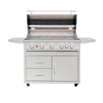 Summerset Sizzler Pro 40-in 5 Burner Freestanding Natural Gas Grill w/ Rear Infrared Burner - Image 2