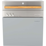 Flammkraft Model D Freestanding Natural Gas Grill & Model M Prep Center Module - Light Grey - 1030979 - Image 3