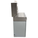 Flammkraft Model D Freestanding Natural Gas Grill & Model M Prep Center Module - Light Grey - 1030979 - Image 7