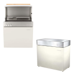 Flammkraft Model D Freestanding Natural Gas Grill & Model M Prep Center Module - Ivory White - 1030975