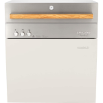 Flammkraft Model D Freestanding Natural Gas Grill & Model M Prep Center Module - Ivory White - 1030975 - Image 3