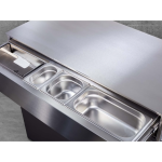 Flammkraft Model D Freestanding Natural Gas Grill & Model M Prep Center Module - Ivory White - 1030975 - Image 11