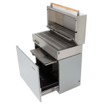 Flammkraft Model D Natural Gas Grill - Light Grey - 1030979 - Image 5