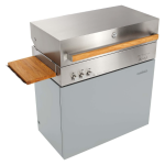 Flammkraft Model D Natural Gas Grill - Light Grey - 1030979 - Image 7