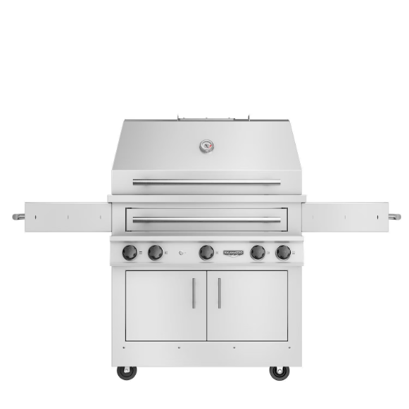 duttpack-13435 Kalamazoo K750HT Hybrid Fire Three Burner Freestanding Natural Gas Grill W/ Two Meat & One Plancha Grill Surface Grates - Image 1