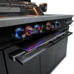 Mont Alpi Compact Series 6 Ft Natural Gas Outdoor Kitchen Island in Black Stainless Steel (Ships Propane w/ Conversion Kit) - Image 8