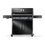 Napoleon Rogue PRO 625 5-Burner Propane Grill w/ Infrared Side Burner - Black - RP625SIBPK-2