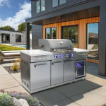 Mont Alpi Compact Series 6 Ft Propane Outdoor Kitchen Island in Stainless Steel - MA-957RS - Image 5