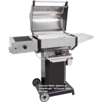 Phoenix SDBOCP Stainless Steel Propane Gas Grill Head On Black Aluminum Pedestal Cart - Image 3