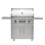 Coyote SL-Series 36-in 4-Burner Propane Grill w/ Sear Burner, Rotisserie, & Safety Valve