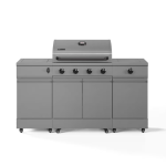 TYTUS Fresno Series 5-Burner Propane Island Grill in Gunmetal Gray  - TDT-021-0101