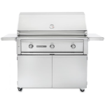 Lynx Sedona 42 Inch Propane Grill On Cart w/ Three SS Tube Burners