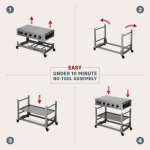 TYTUS Anaheim 36-in 5 Burner Propane Griddle - TDT-571-0101 - Image 8