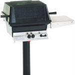 PGS A30 Cast Aluminum Propane Gas Grill On In-Ground Post
