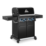 Broil King Baron 490 Pro Shadow 4 Burner Propane Grill w/ Side Burner & Rotisserie Kit - Black - 674144 - Image 3
