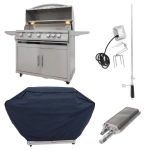 Blaze LTE+ 40-in 5-Burner Propane Grill w/ Lift-Assist Hood, Rear Infrared Burner, Infrared Searing Burner, Rotisserie & Cover