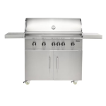 Coyote SL-Series 42-in 5-Burner Propane Grill w/ Sear Burner, Rotisserie, & Safety Valve