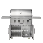 Coyote CL-Series 36-in 4-Burner Propane Grill w/ Lift-Assist Hood & Safety Valve - Image 4