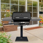 Charmglow PatioPro 16-in Propane Grill w/ Patio Post - Black - CHRM40PM-P - Image 2