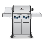 Broil King Baron S 490 PRO IR 4 Burner Natural Gas Grill w/ Infrared Side Burner & Rotisserie Kit  - 677347