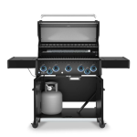 Broil King Baron 500 Pro Shadow 5 Burner Propane Grill w/ Side Burner & Rotisserie Kit - Black - 675144 - Image 2