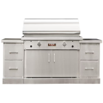 TEC Sterling Patio FR 44-in Infrared Natural Gas Grill On Stainless Steel Island - STPFR2NTISL-I
