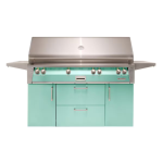 Alfresco ALXE 56-Inch Freestanding Natural Gas All Grill With Sear Zone And Rotisserie in Light Green - ALXE-56BFGC-NG-S6027
