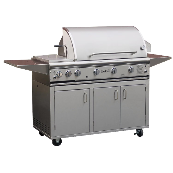 duttpack-15588 ProFire Professional Deluxe Series 48-Inch Natural Gas Grill With Double Side Burner & SearMagic Grids - Image 1