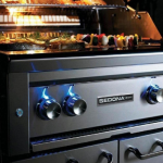 Lynx Sedona 30 Inch Natural Gas Grill On Cart w/ One ProSear & One SS Tube Burner - Image 7