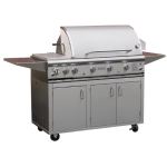 ProFire Professional Deluxe Series 48-Inch Propane Gas Grill With Rotisserie & Double Side Burner