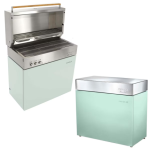 Flammkraft Model D Freestanding Grill & Model M Prep Center Module - Pool - 1029544