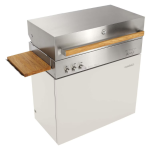 Flammkraft Model D Propane Gas Grill - Ivory White - 1029542 - Image 4